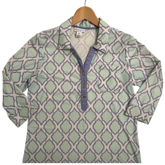 Cabana Life Sardinia Sands Geo Snakeskin Print Henley Neckline Knit Dress Medium - Picture 4 of 7